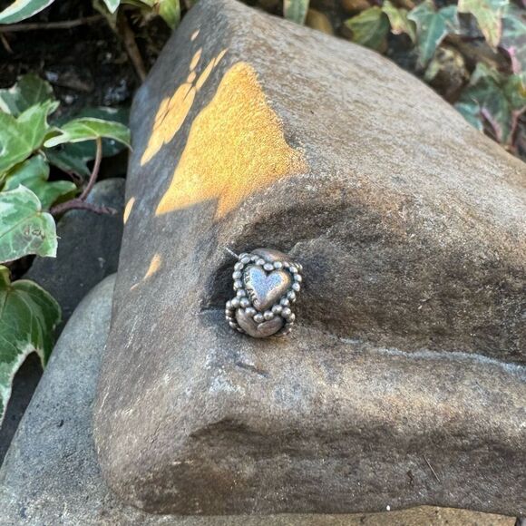Designer Pandora 925 ALE Sterling Silver Everlasting Love Heart Bead Charm - Picture 2 of 6